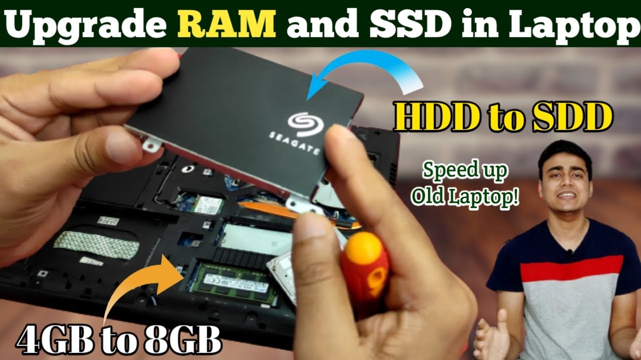 Næb vært mover Upgrade Lenovo G50-80 Laptop | Upgrade Lenovo G50-80 Ram & SSD | Upgrade Ram  and SSD in Laptop - YouTube