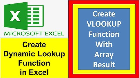 Excel Vlookup Dynamic Lookup Value | Create a dynamic lookup function | #excelfansonly