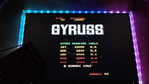 Mister fpga gyruss, Cocktail table project.