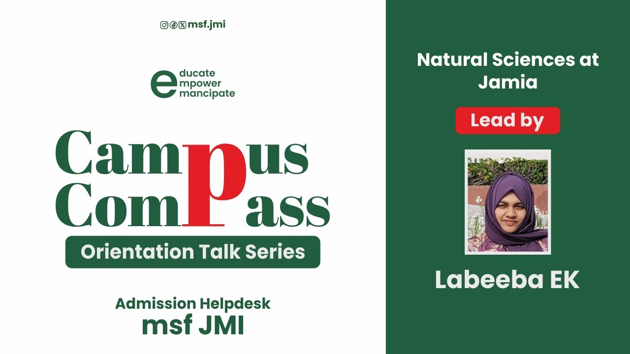 Campus Compass | Maths at Jamia | Admissions 2025 | msf Jamia Millia Islamia | 