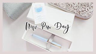 NEW PEN DAY | Sailor Pro Gear Slim Grateful Crane Fountain Pen and Sailor Manyo Haha | Ana Jolene