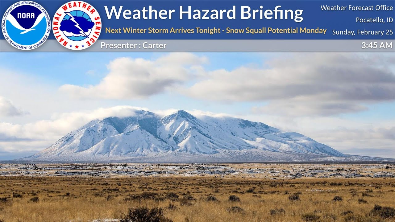 02/25/24 Hazard Briefing - Next Winter Storm Arrives Tonight - Snow ...