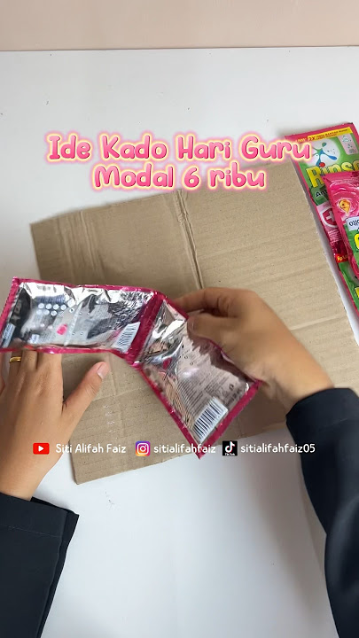 Ide Kado Hari Guru yang Simple dan Bermanfaat #idekado #hariguru