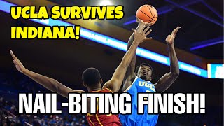 UCLA Men's Basketball SURVIVES Late Scare to Edge Indiana! 🏀 | Nail Biting Finish 2025