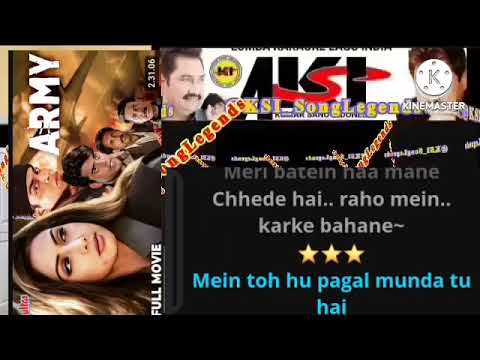 Karaoke For Male | Shahrukh Khan, Sridevi | Main To Hoon Pagal Munda  | Alka Yagnik, Vinod Rathod