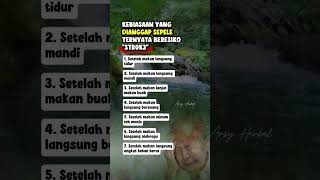 Kebiasaan yang dianggap selepe😱 #tips #health #kesehatan #tipsandtricks