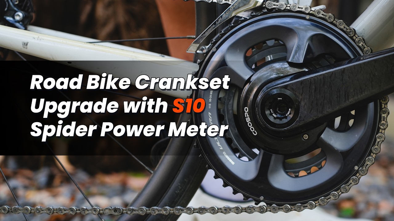 Coospo S10 Spider Power Meter: Road Bike Crankset Upgrade - YouTube