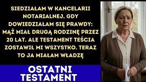 Mój mąż oszukiwał mnie przez dwadzieścia lat — ale testament jego ojca zapisał wszystko na moje