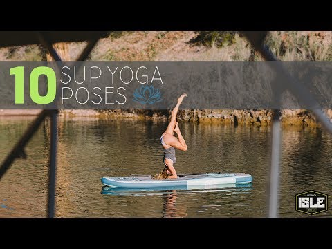 10 Yoga Positions on a stand up paddle board.