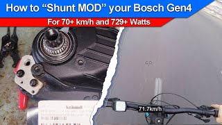 How To Shunt Mod Your Bosch Gen4 For 70 Kmh And 729 Watts