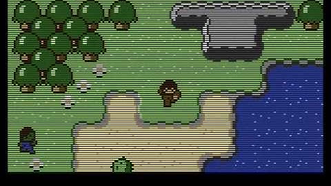 Minicraft inspired game for Atari 800XL