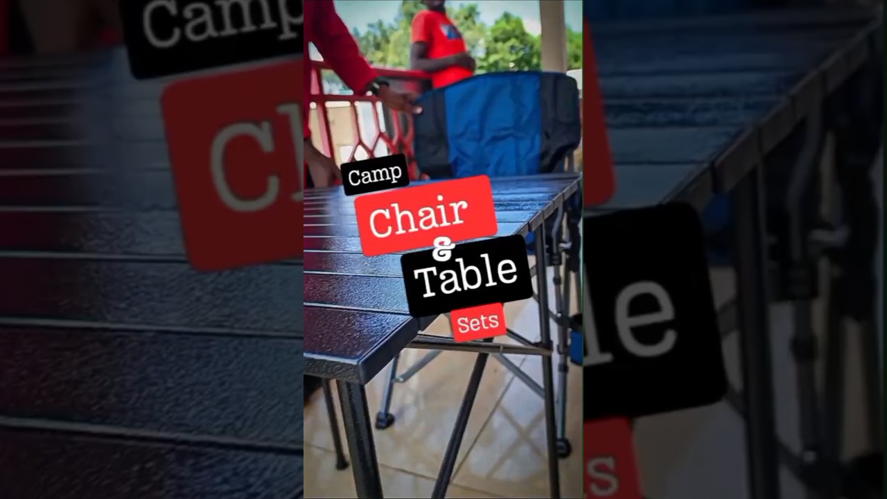 4pcs Quality Camping Seats, 1pc Table Set / Outdoor Activity