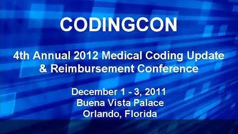 CODINGCON - Medical Coding Update and Reimbursement Conference