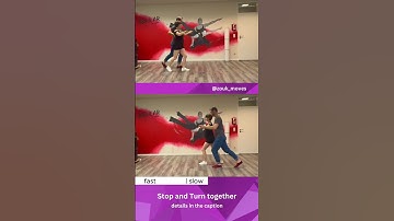 Stop and Turn together - changing Shadow Positions (@zouk_moves - Brazilian Zouk Moves Glossary)