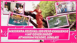 100PESO CHALLENGE WITH THE ANGELS AT MASSKARA FESTIVAL + COVER SHOOT AT MANAMI RESORT | Small Laude