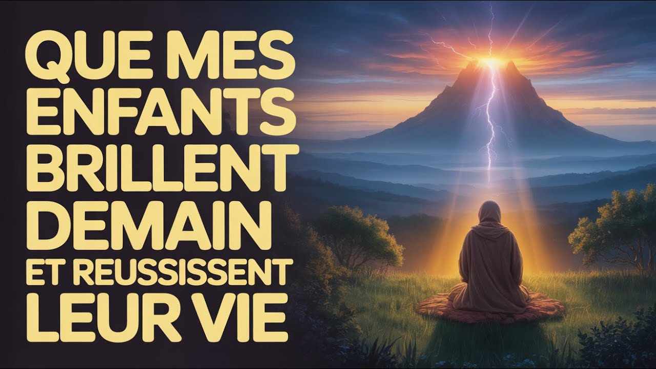Une prière puissante pour l'avenir et le succès de mes enfants