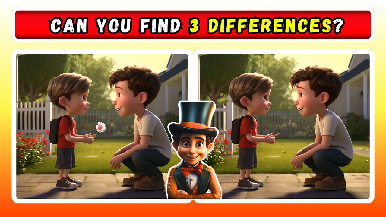 Spot the Difference Game 16 - Can you find 3 differences in 90 seconds ...