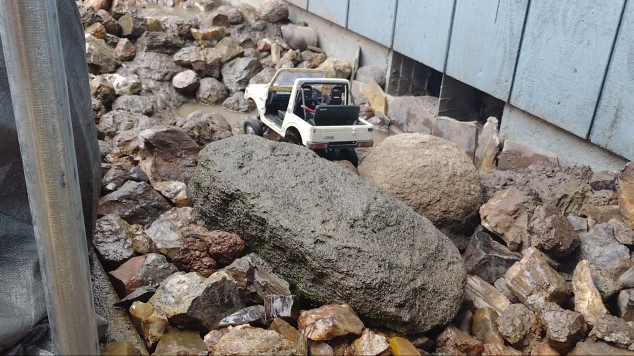 WPL Suzuki Jimny Takes on Rare Rock Canyon with D12 Wheels and Tires!! Will it make it!?? 