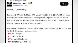 SO EA IS GIVING US MAKE RIGHTS FOR THE MYSTERY PACK GLITCH!?| MADDEN 24 ULTIMATE TEAM