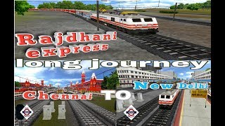 Indian Train Simulator: Chennai to New Delhi- rajdhani express screenshot 1