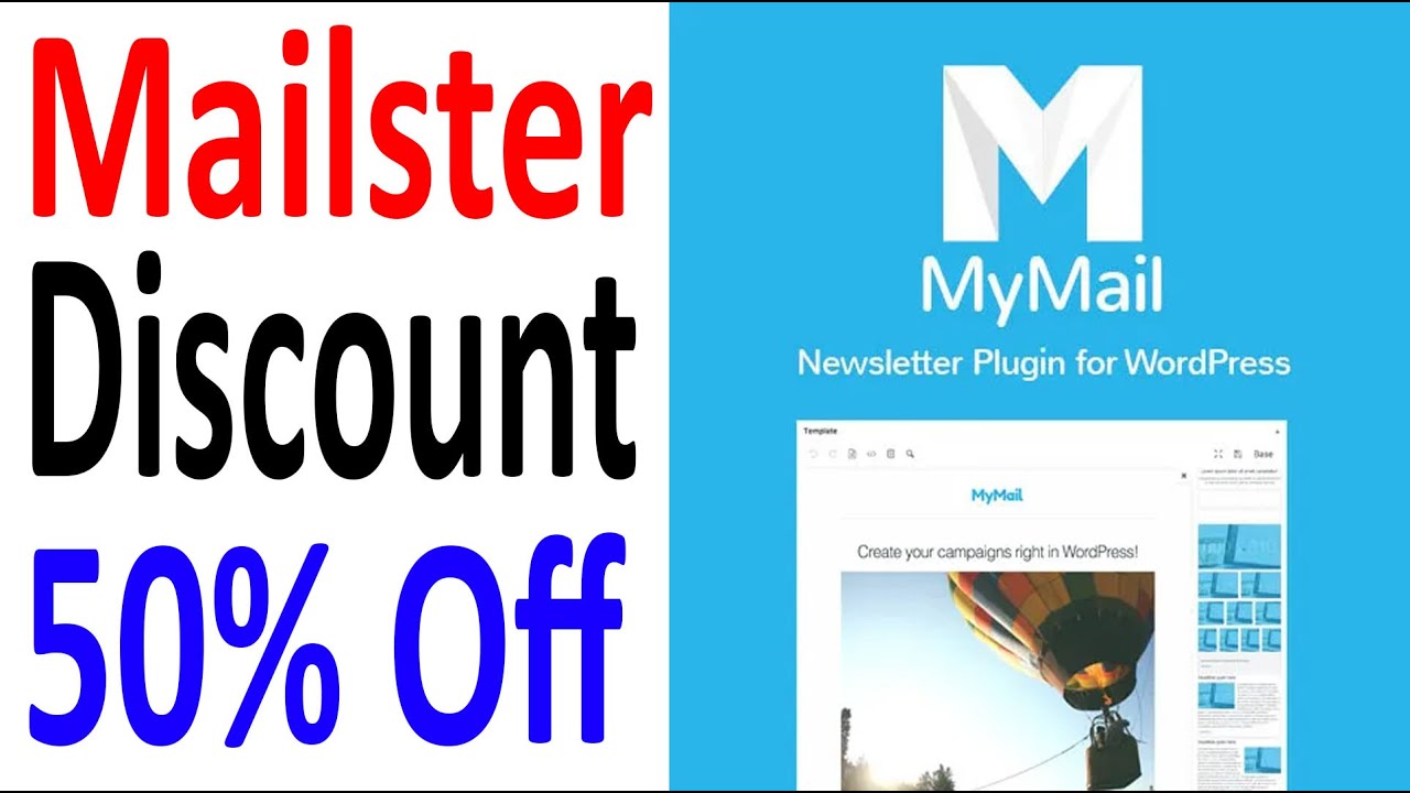 50% off Mailster Discount - Best Wordpress Bulk Email Newsletter Sending Plugin