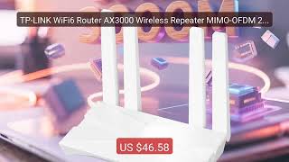 TP-LINK WiFi6 Router AX3000 Wireless Repeater MIMO-OFDM 2.4g&amp;5... — Best Buy 2026 | Great Quality!