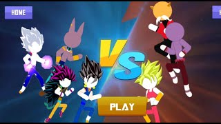 Stick Z Super Dragon Fight - Goku, Vegeta, Beerus, Gogeta vs Jiren, Toppo, Kefla screenshot 5