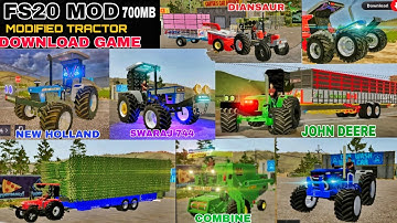 fs20 💥 indian tractor mod download link  ||  modified tractor game | indian vehicle simulators game