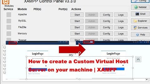 create custom local server on windows | Xampp
