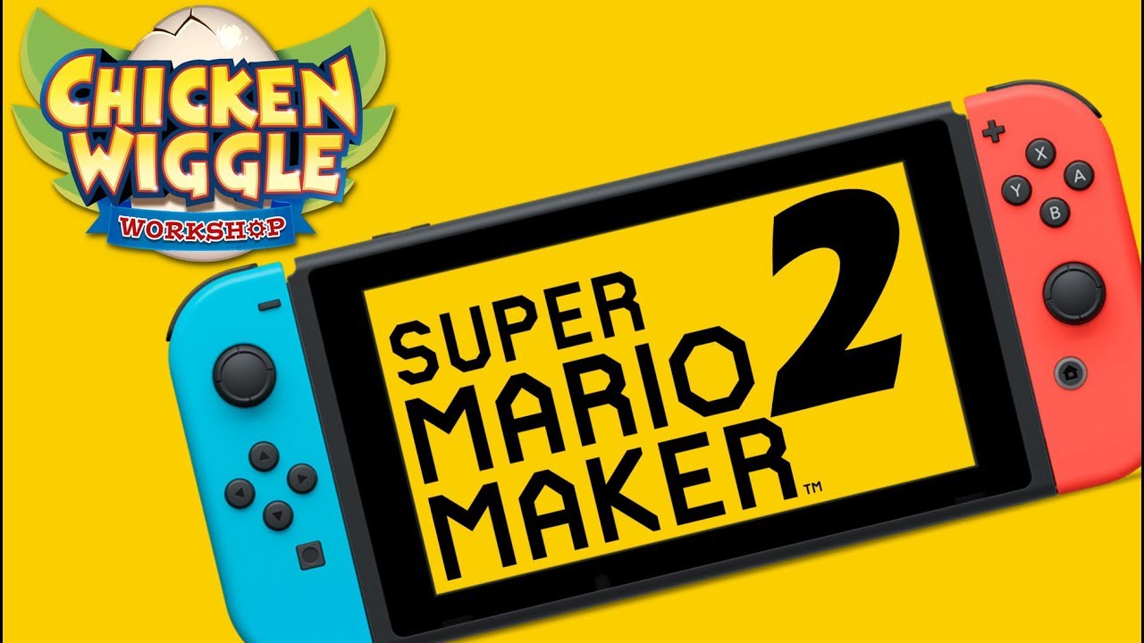 Mario Maker 2?!?! Chicken Wiggle Workshop on Nintendo Switch