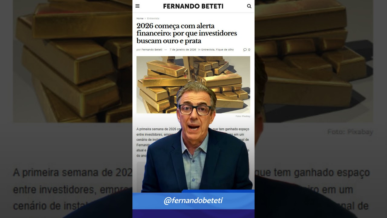 Investidores correm para ouro e prata em 2026!