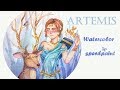 (СТАРОЕ) Artemis | Watercolor speedpaint | Portrait drawing ✿ Рисую артемиду
