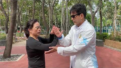 Tai Chi Pushing Hands (Double) drill w/ Tsui Tin Ying and Rick Chao