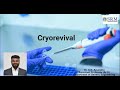 Revival of Cryopreserved cells | Dr. KN ArulJothi | Genetic Engineering | SRMIST