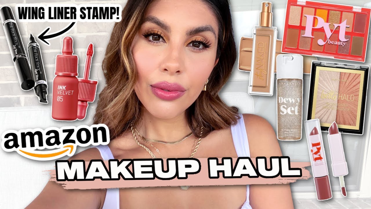 AMAZON MAKEUP TRY ON HAUL!! CHATTY GET READY WITH ME! AMAZON BEAUTY