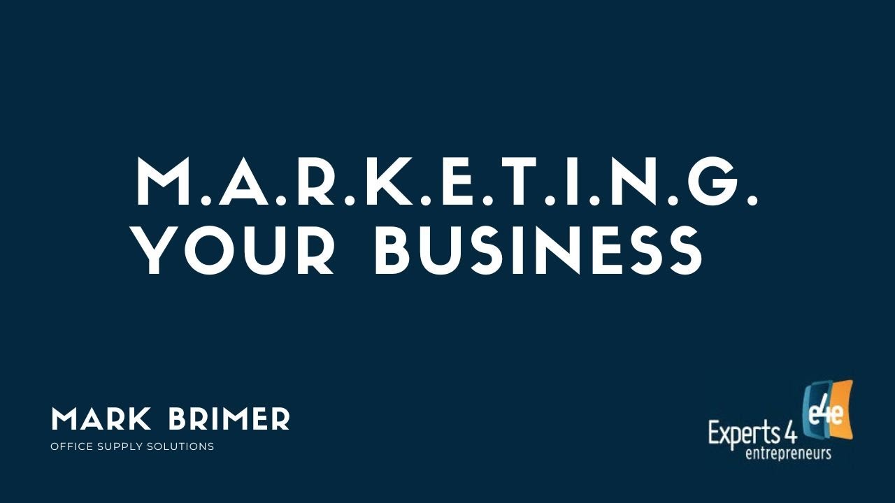 e4e M A R K E T I N G Your Business - Mark Brimer - YouTube