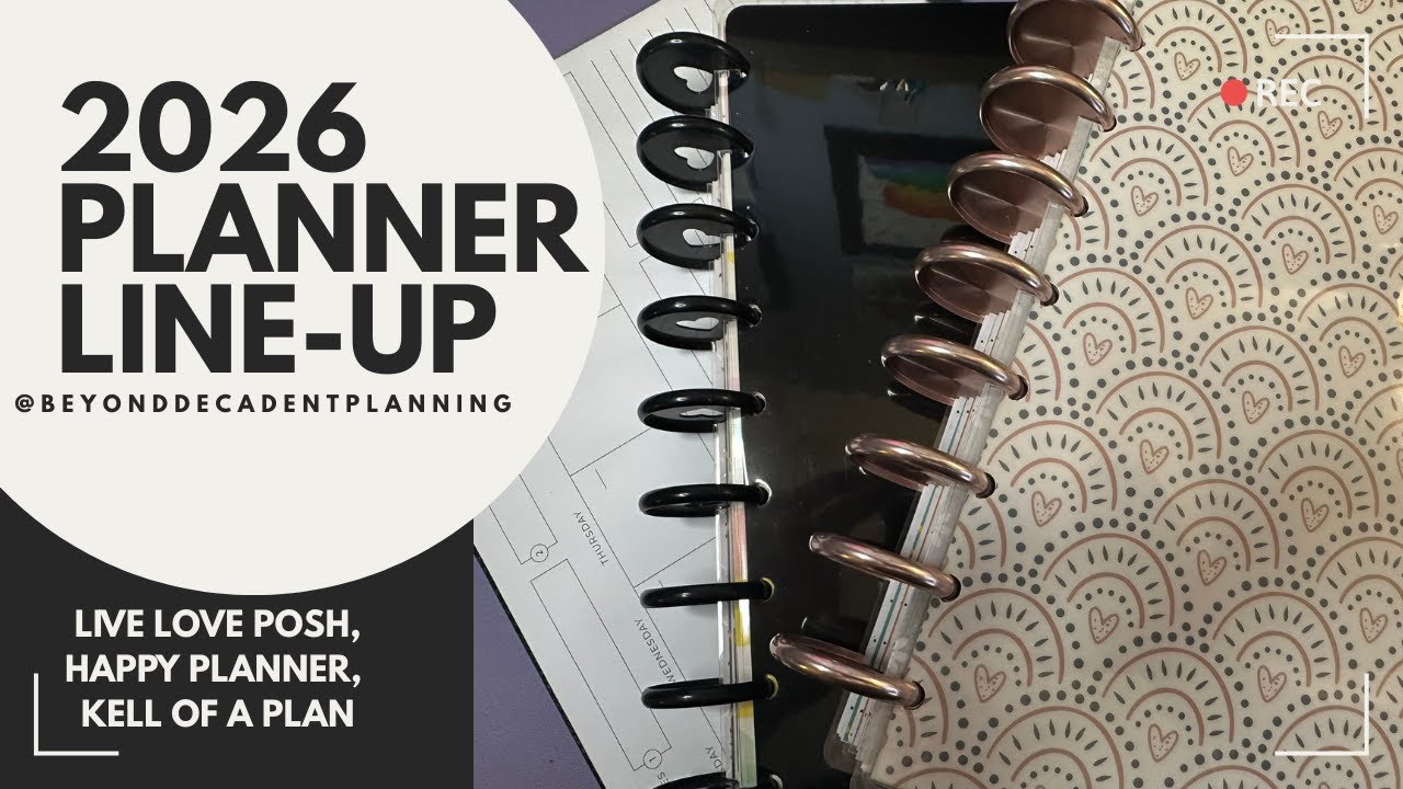 Линейка ежедневников на 2026 год | Happy Planner | Live Love Posh Folio | Kell of a Plan Planner