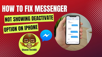 How to Fix Messenger Not Showing Deactivate Option ios ( After New Updates 2023 )