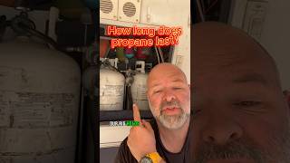 How long do our 30-pound propane canisters last?. #planbrv #fulltimefamily #boondockinglife