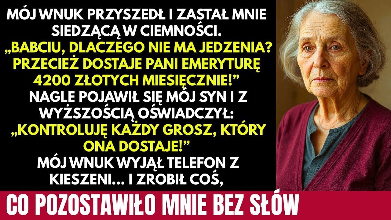 Mój syn kontrolował moją emeryturę, podczas gdy ja głodowałem  am, potem mój wnuk to odkrył…