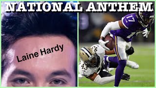 Laine Hardy National Anthem - Saints vs Vikings 2020