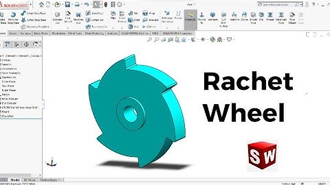 Solidworks Tutorial for Beginners: Part 24| Rachet Wheel | Cad Cam Design Tutorials