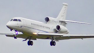: Private Falcon 7X Sunny Arrival | GLA Spotting | JSM Aviation
