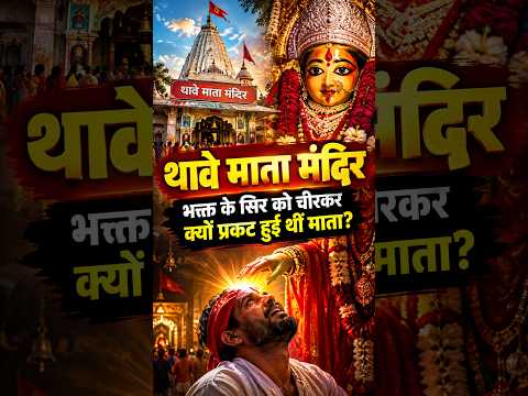 इस रहस्यमयी मंदिर में भक्त के सिर से प्रकट हुई थीं माता 😱 - थावे माता मंदिर | Thawe Temple History