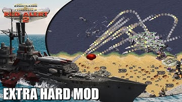 Red Alert 2 | Extra Hard Mod | Barrage of rockets vs Brutal Ai