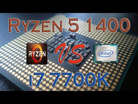 RYZEN 5 1400 Vs I7 7700K - BENCHMARKS / GAMING TESTS REVIEW AND COMPARISON / Ryzen Vs Kaby Lake