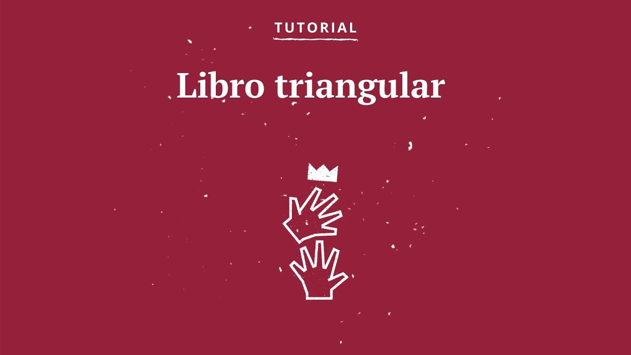 Tutorial para hacer un libro triangular de origami