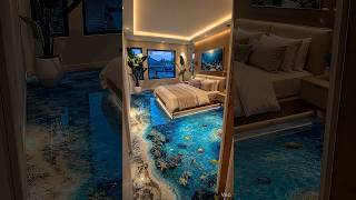 Stunning Epoxy Aquarium Bedroom Floor Transformation 🐠✨ #Ultimate #resinart #Timelapse #epoxyfloor