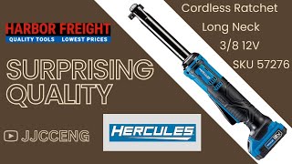 Engineer Reviews Highest Torque Cordless Ratchet From Harbor Freight | Hercules 12V 3/8 in. Ratchet