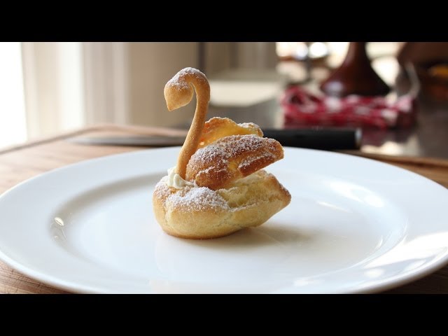 Chocolate Cream Puff Swans - How to Make Swan Cream Puffs for